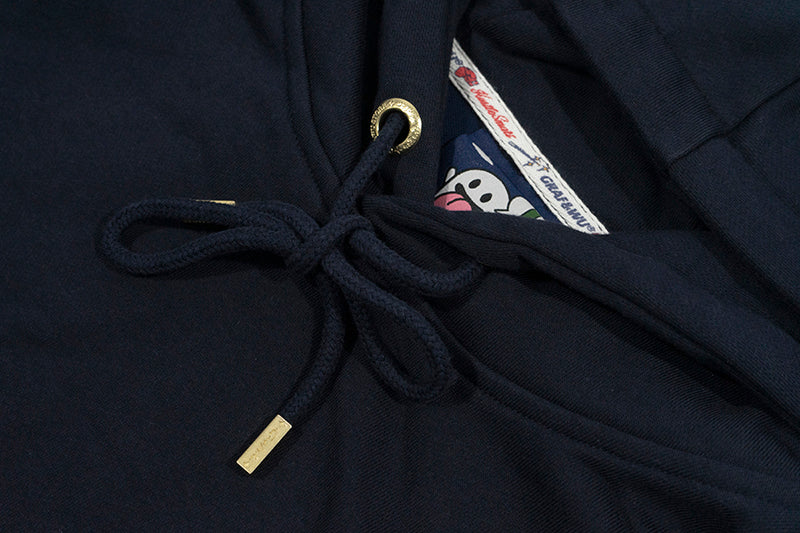 GRAF&WU Old School 12 Rap Ghost Embroidered Hoodie