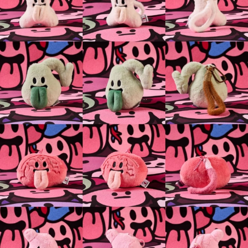 GRAF&WU BooGhost Health Guardian Organ Plush Bag Charm - Cute Anatomy Collectible