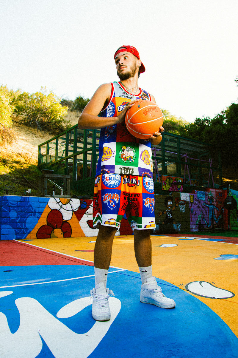 GRAF&WU Basketball Club Team Sports Loose Basketball Shorts