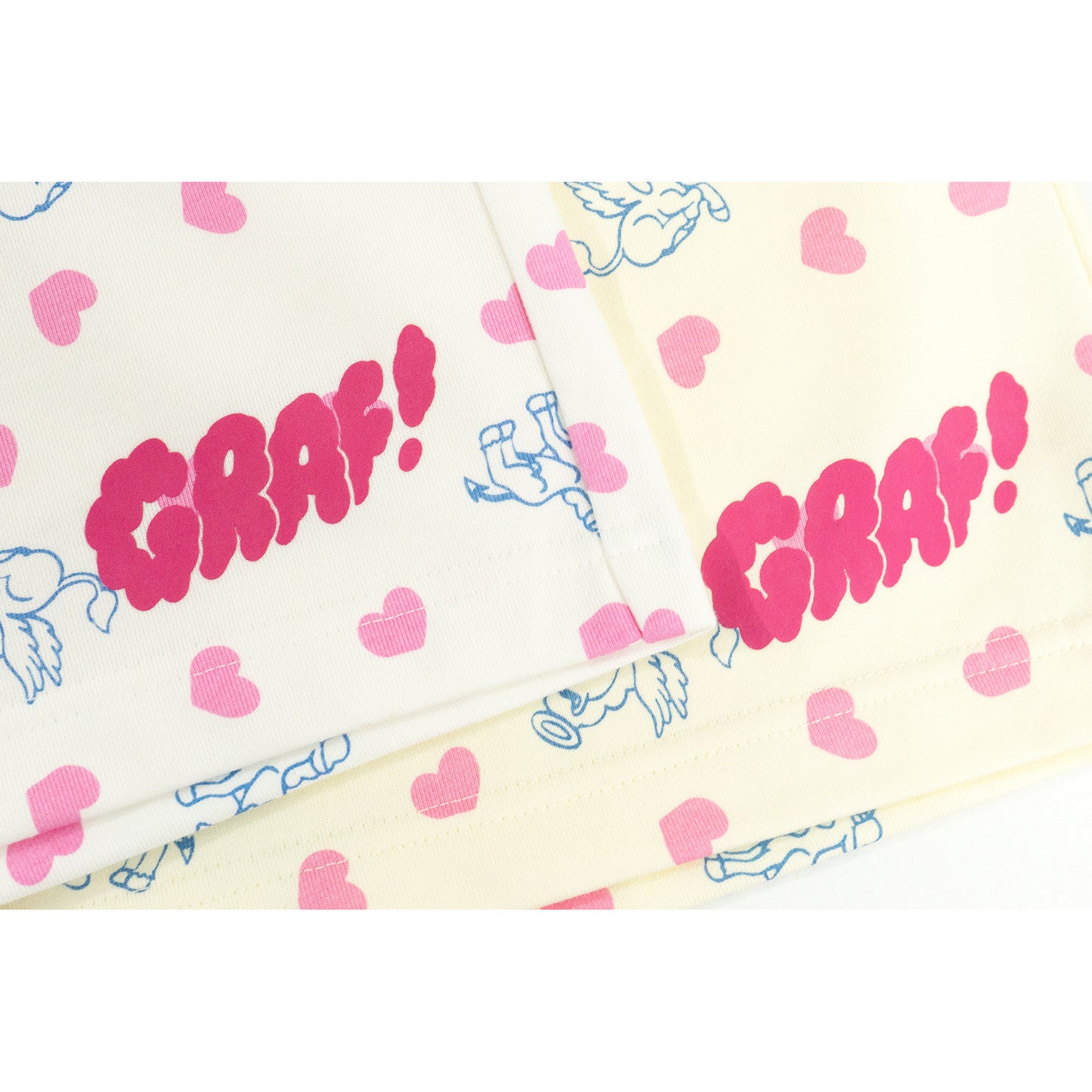 GRAF&WU Cartoon Angel Pony Heart-shaped Cute Cotton Athletic Shorts