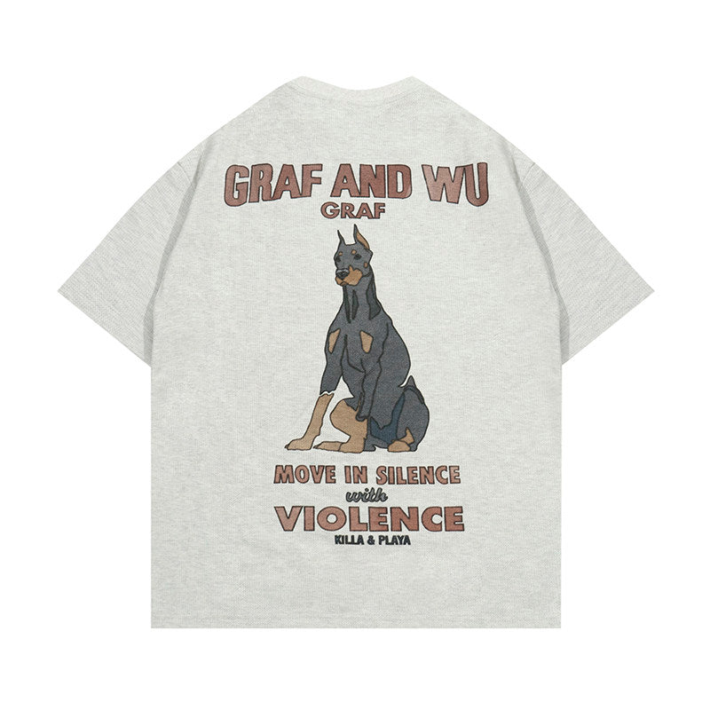 GRAF&WU Ivy Goddess Blessing Graphic Print Streetwear T-shirt