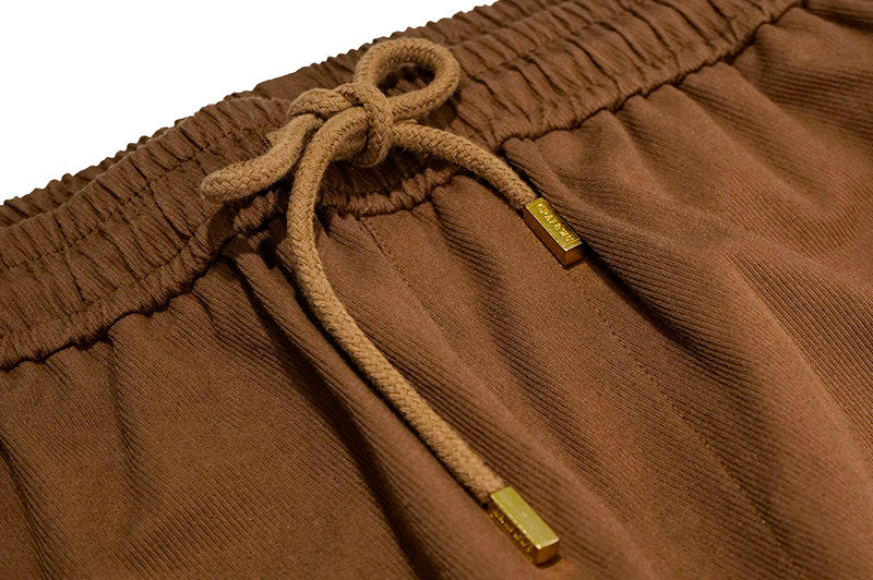 GRAF&WU Casual Fashion Canvas Cargo Side Button Pants