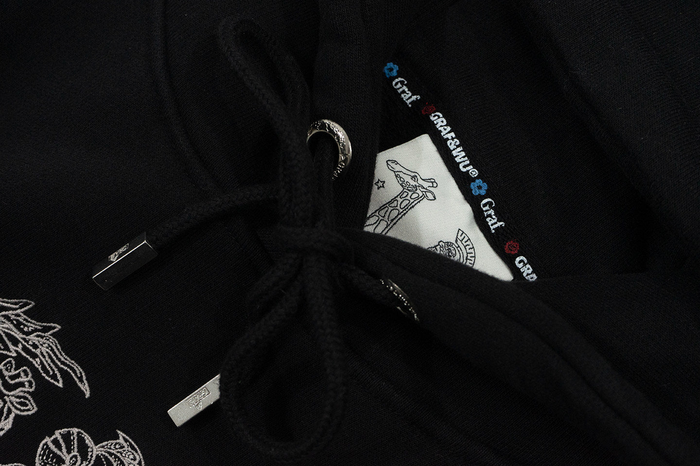 GRAF&WU No Budget Limits Streetwear Giraffe Money Graphic Hoodie