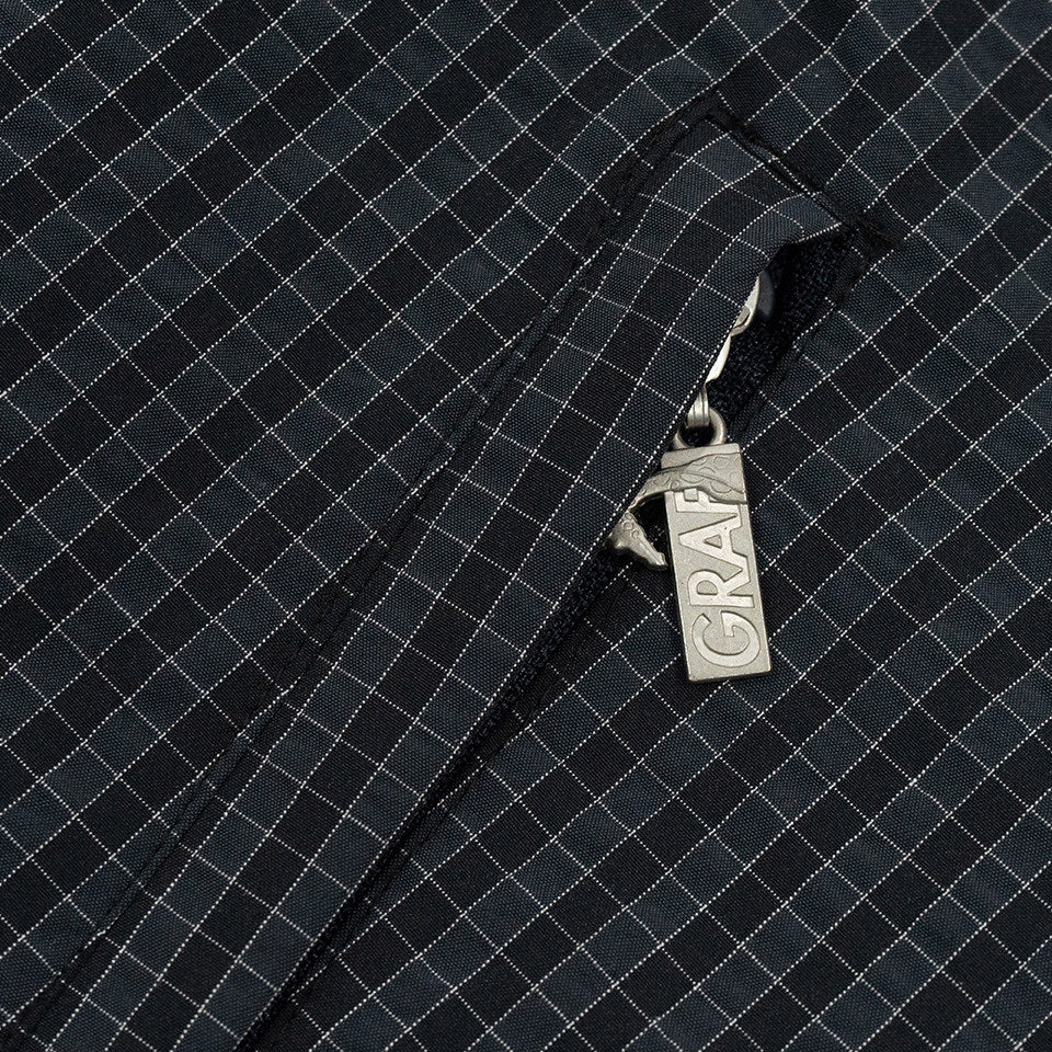 GRAF&WU Spring Retro Grid Design Sporty Lightweight Fashion Jacket