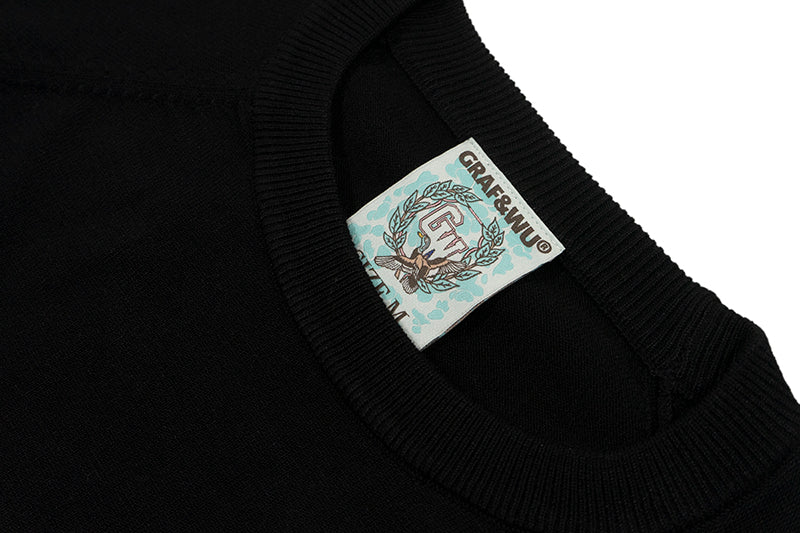 GRAF&WU Embroidered Trust In GRAF Inner Pullover Sweater