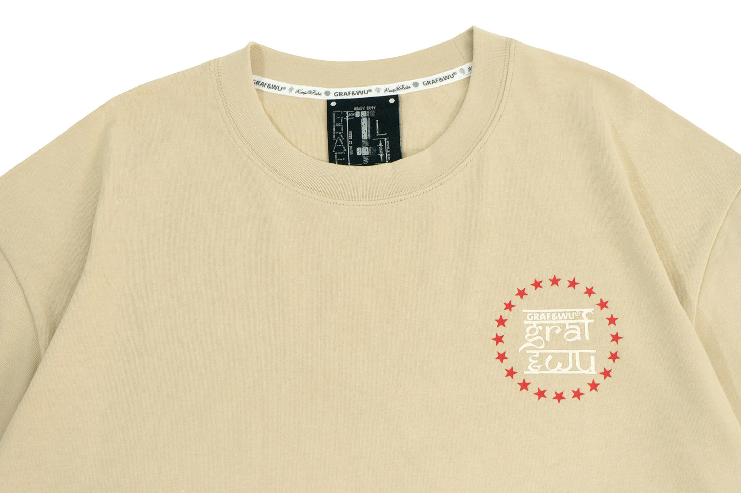 GRAF&WU Stylish Arabic Letter Design Pattern Cozy T-shirt
