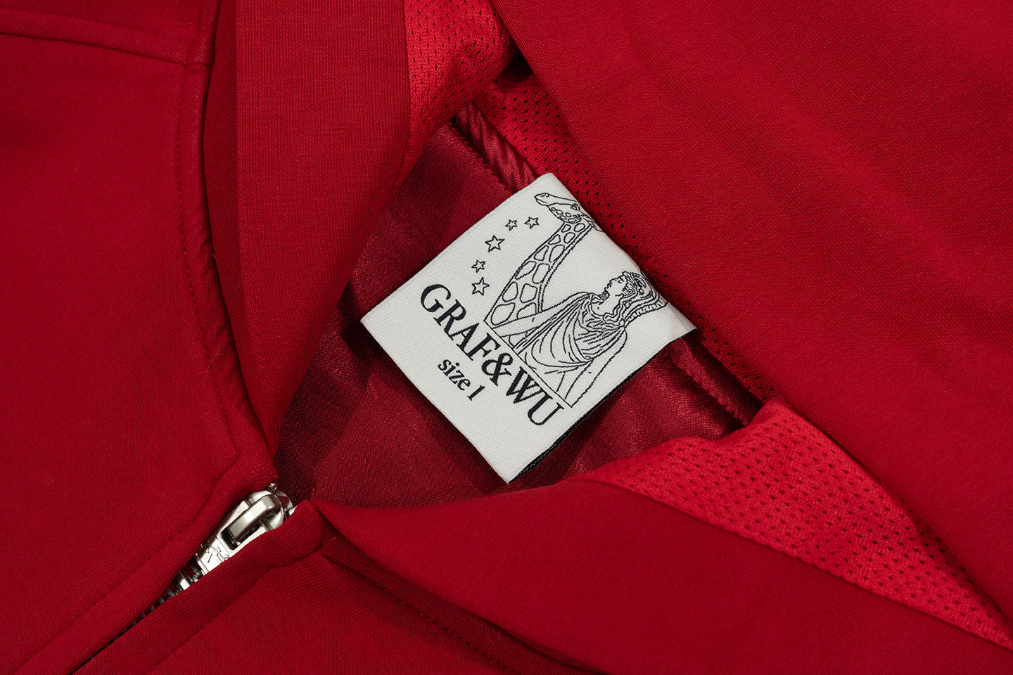 GRAF&WU Knight War Horse Star Long-sleeved Air Layer Cotton Hoodie