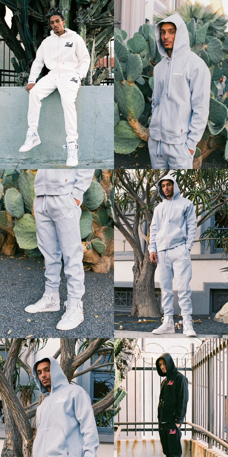 GRAF&WU Embroidered Letter Slim-Fit Lightweight Sweatpants