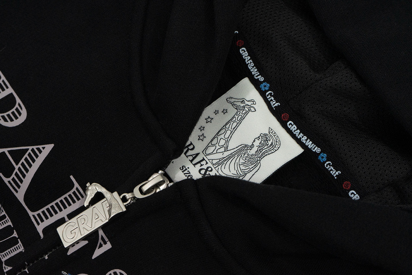 GRAF&WU Paid In Full Giraffe Money Graphic Zip-up Cozy Hoodie