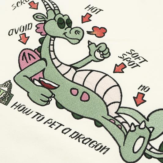 GRAF&WU Petting Green Dragon Guide Hoodies Graphic Sweatshirts