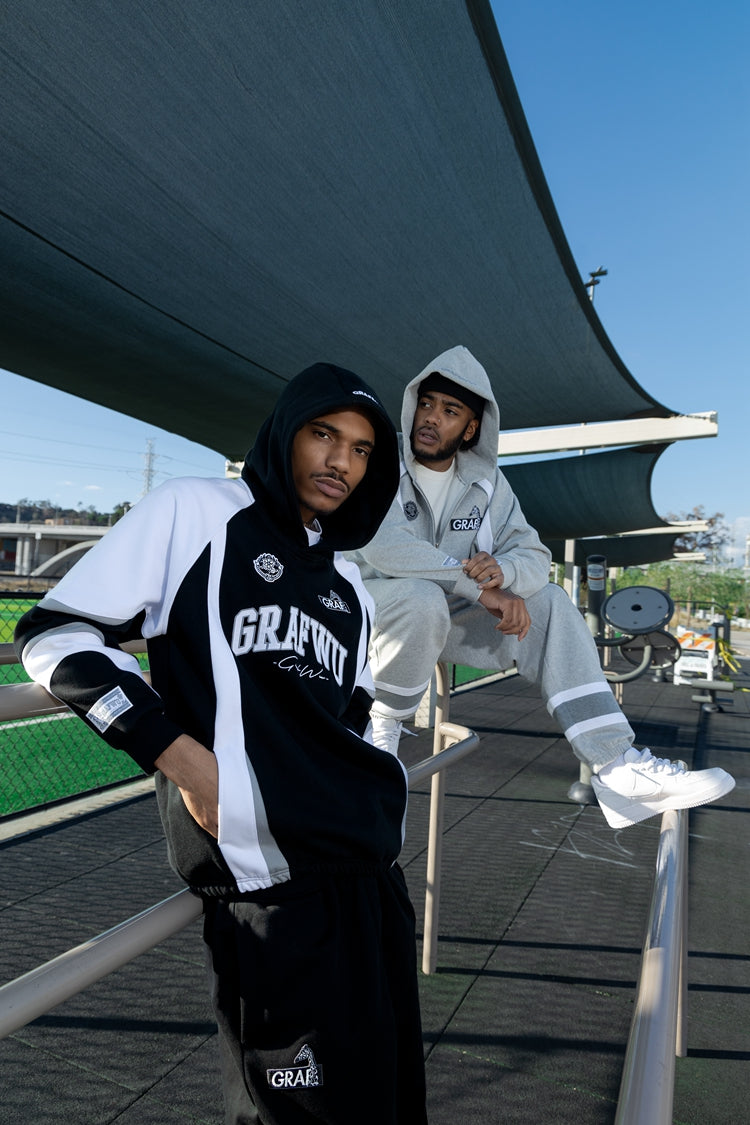 GRAF&WU Bloke Core Soccer-style Fashion Zip-up Hoodie