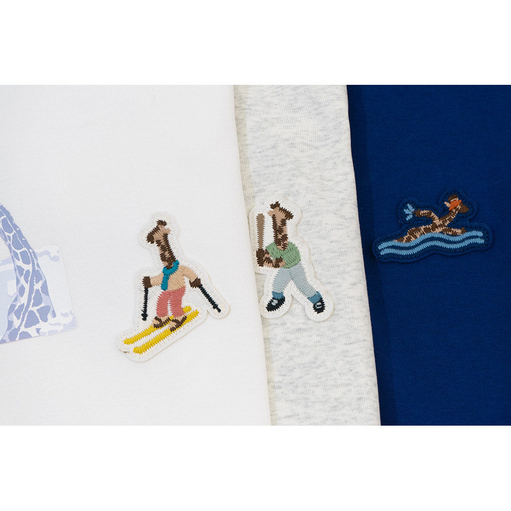 GRAF&WU Y2K Sports Giraffe Mini Embroidered Hot Girls T-Shirt