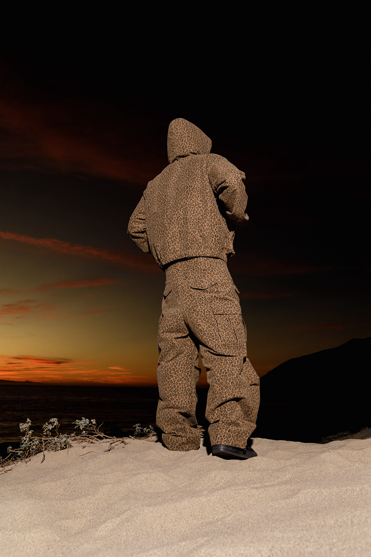 GRAF&WU Vintage Camouflage Leopard Pattern Thick Jacket