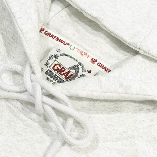 GRAF&WU Doberman Ask Cute Ghost Store Story Hoodie Street Sweatshirt