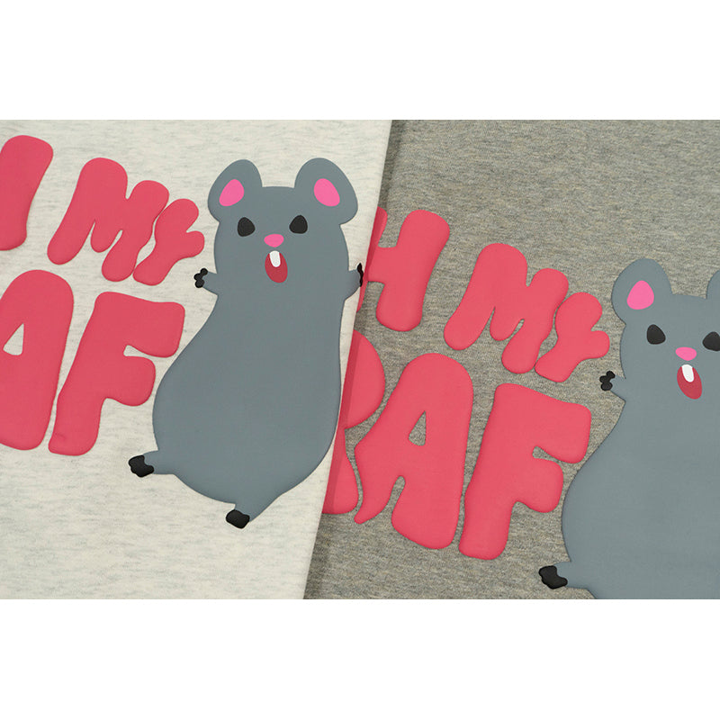 GRAFWU Pocket OhMyGraf Screaming Mouse Cute Design T-Shirt