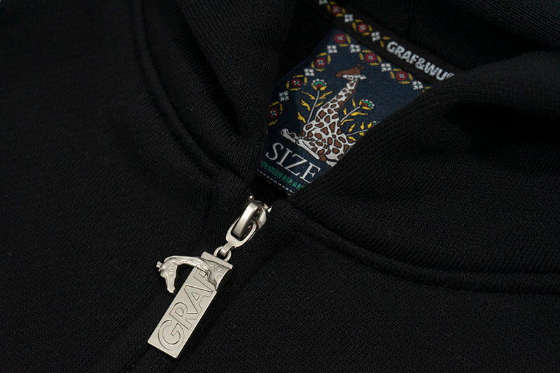 GRAF&WU Wild Duck In Love Fleece Zip-up Hoodie