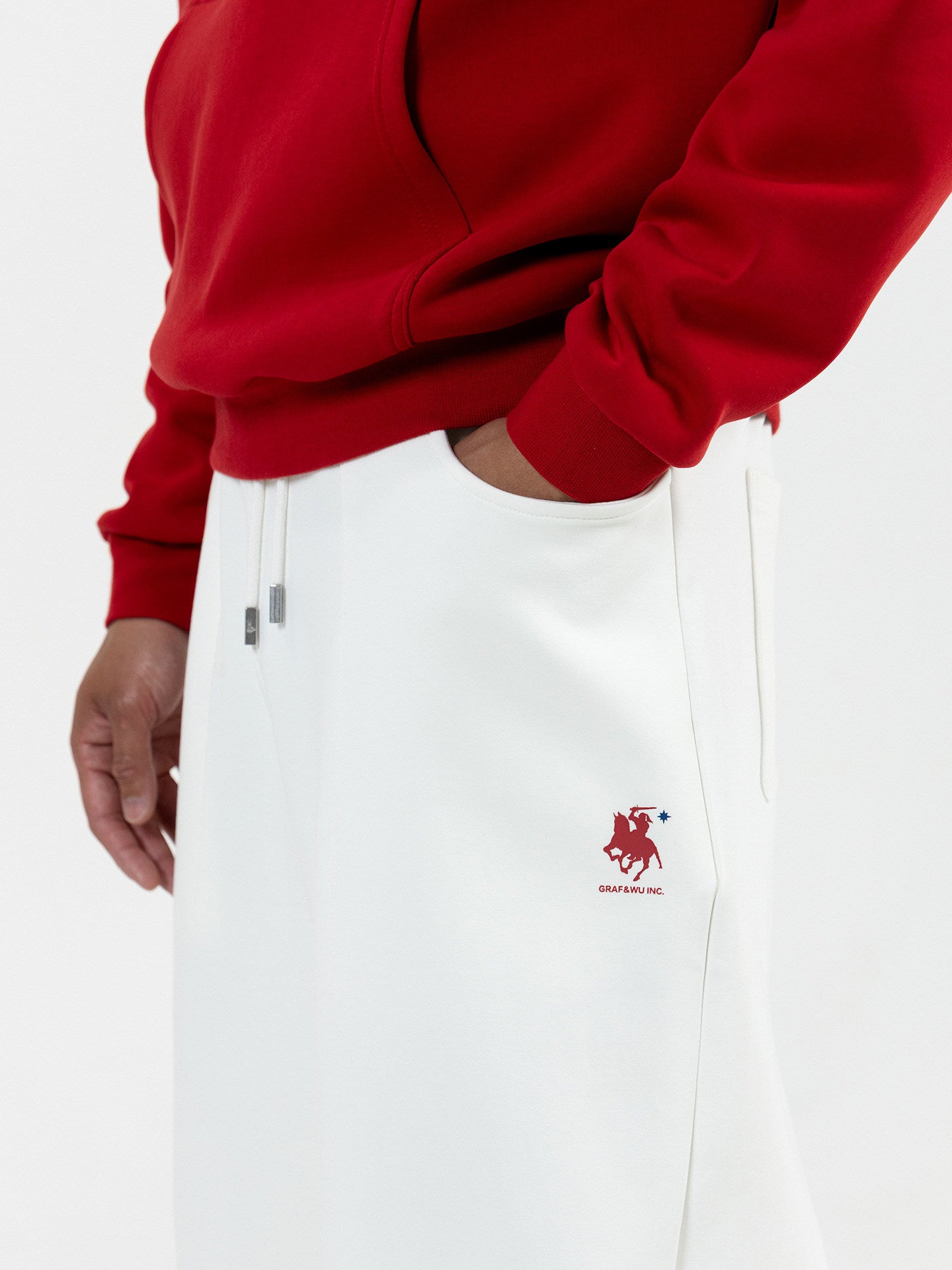 GRAF&WU Knight War Horse Star Long-sleeved Air Layer Cotton Hoodie
