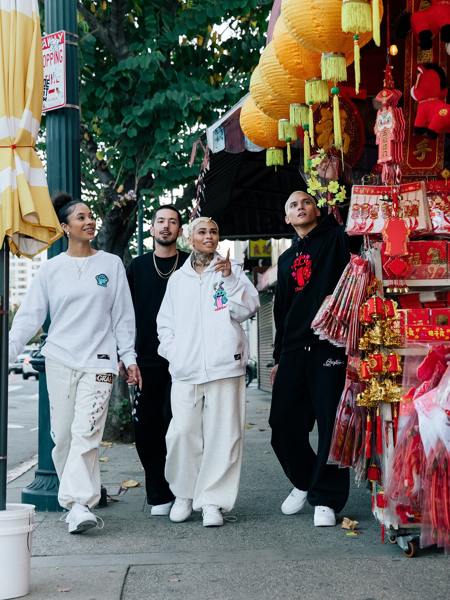 GRAF&WU Solar System Planets Cute Ghost Layered Look Long-sleeve Shirt