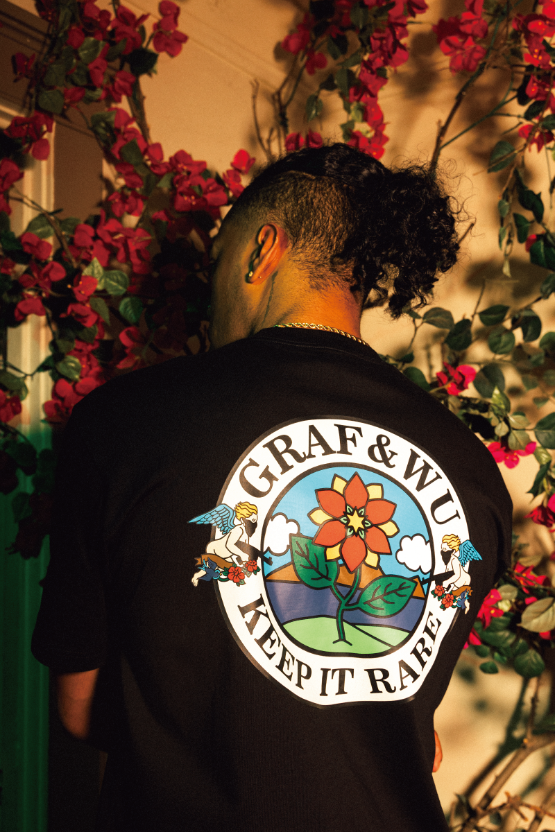 GRAFWU Keep It Rare Flower Angel Badge T-Shirts