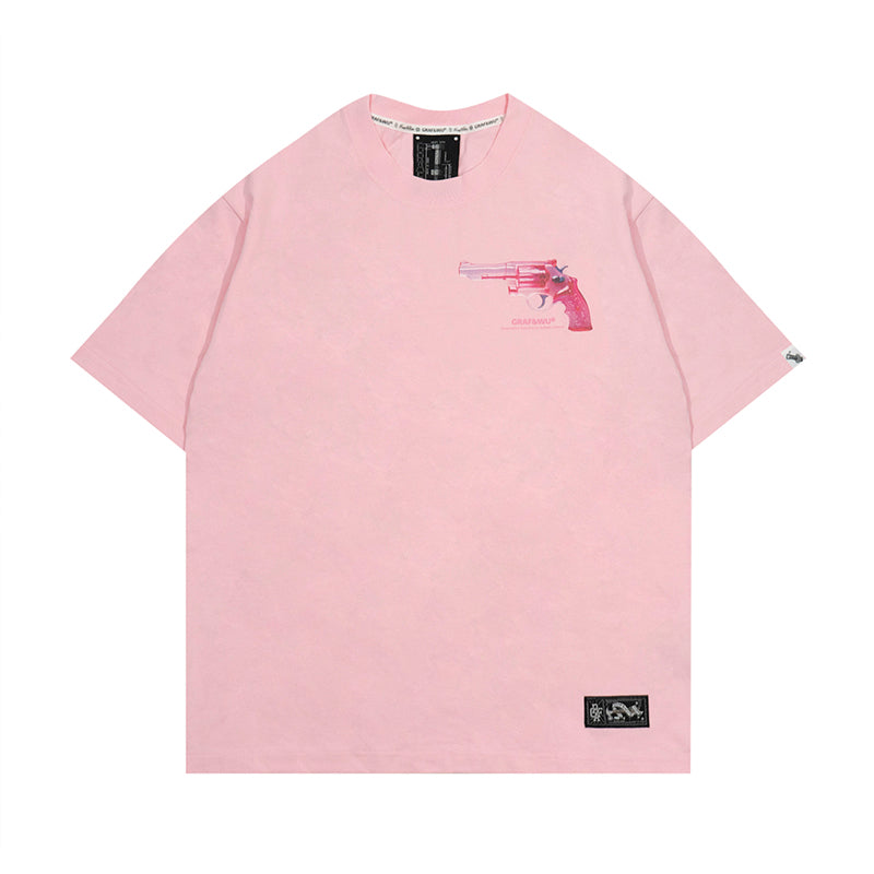 GRAF&WU Y2k Pink Pistol T-shirts