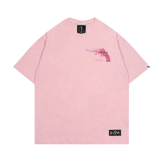 GRAF&WU Y2k Pink Pistol T-shirts