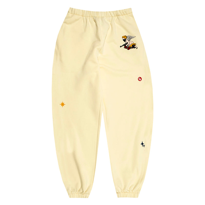 GRAF&WU Angel Goddess Ice Cream Vintage Women Casual Trousers