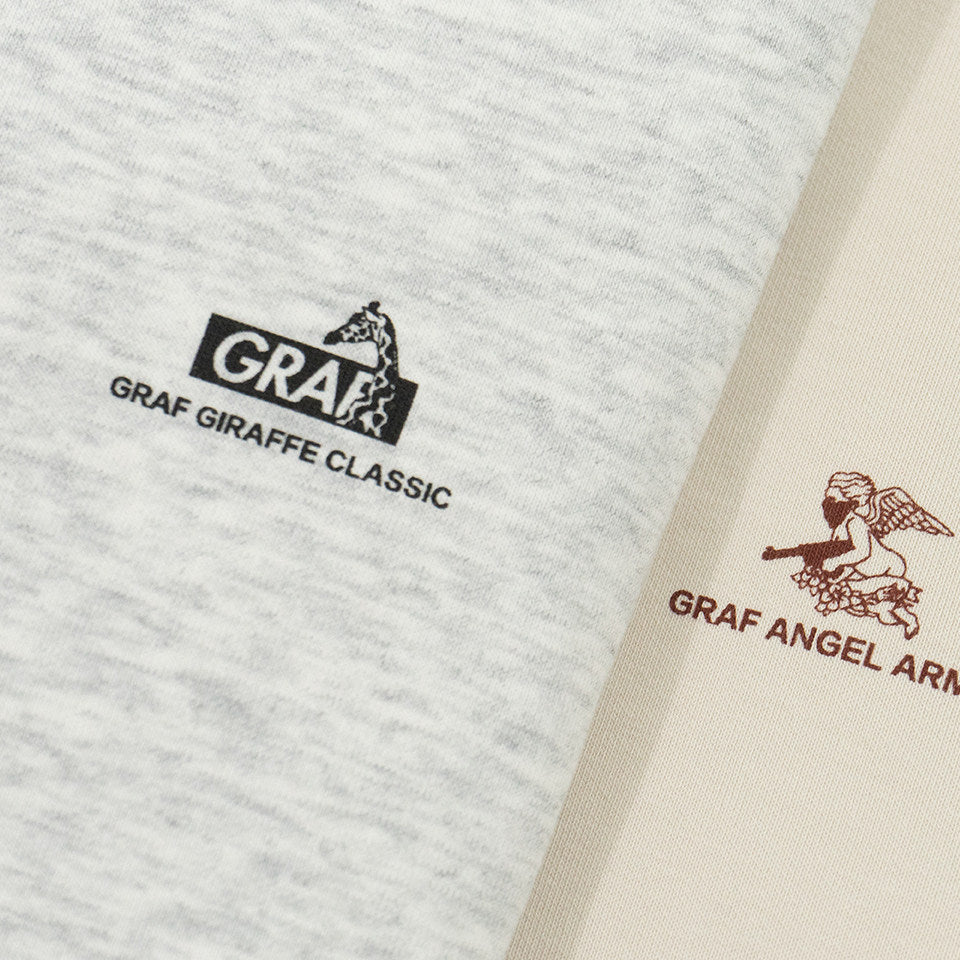 GRAF&WU Little Angel Cute Ghost Giraffe Satin Lining Zip-up Hoodie