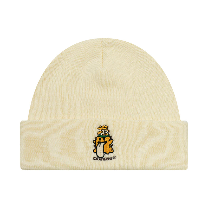 GRAFWU Embroidery Mushroom BooGhost Beanies