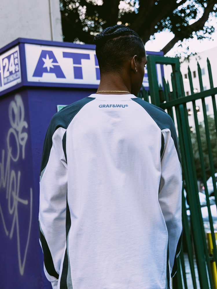 GRAF&WU Bloke Core Style Fashion Embroidered Long-sleeves Shirt