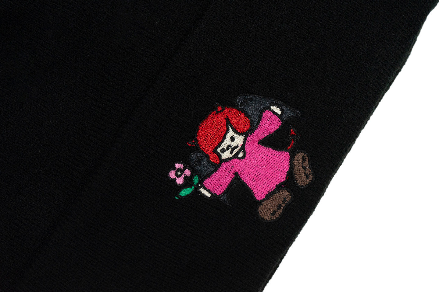 GRAF&WU Cartoon Demon Angel Colorful Embroidered Hip Hop Wool Hat