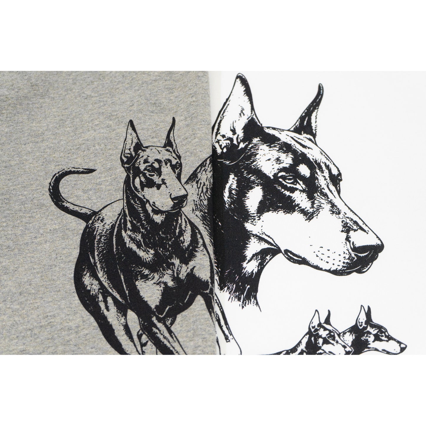 GRAF&WU Vintage Farm Doberman Sketch Boxy Fit T-shirt