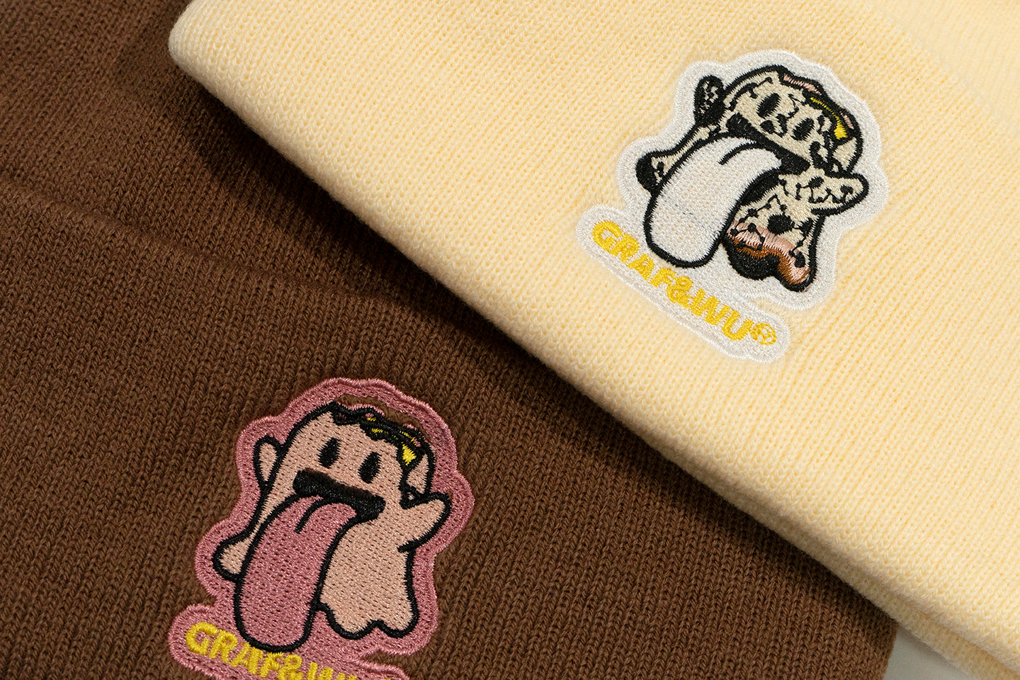 GRAF&WU Quail Egg Cute Ghost Character Knitted Beanie