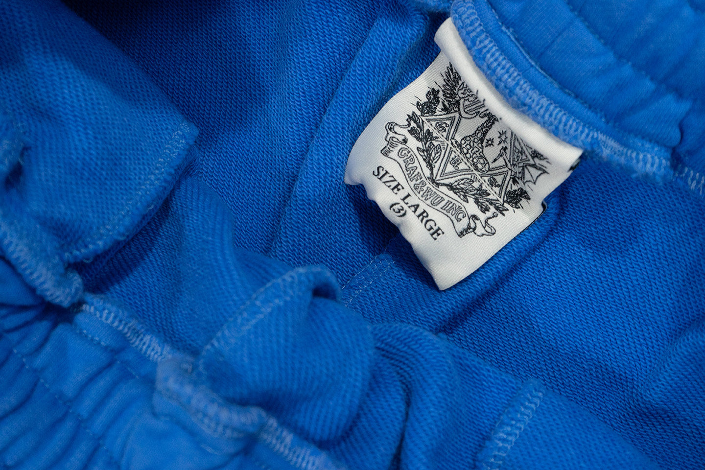 GRAF&WU Badge Character Design Graphic Vintage Washed Pants