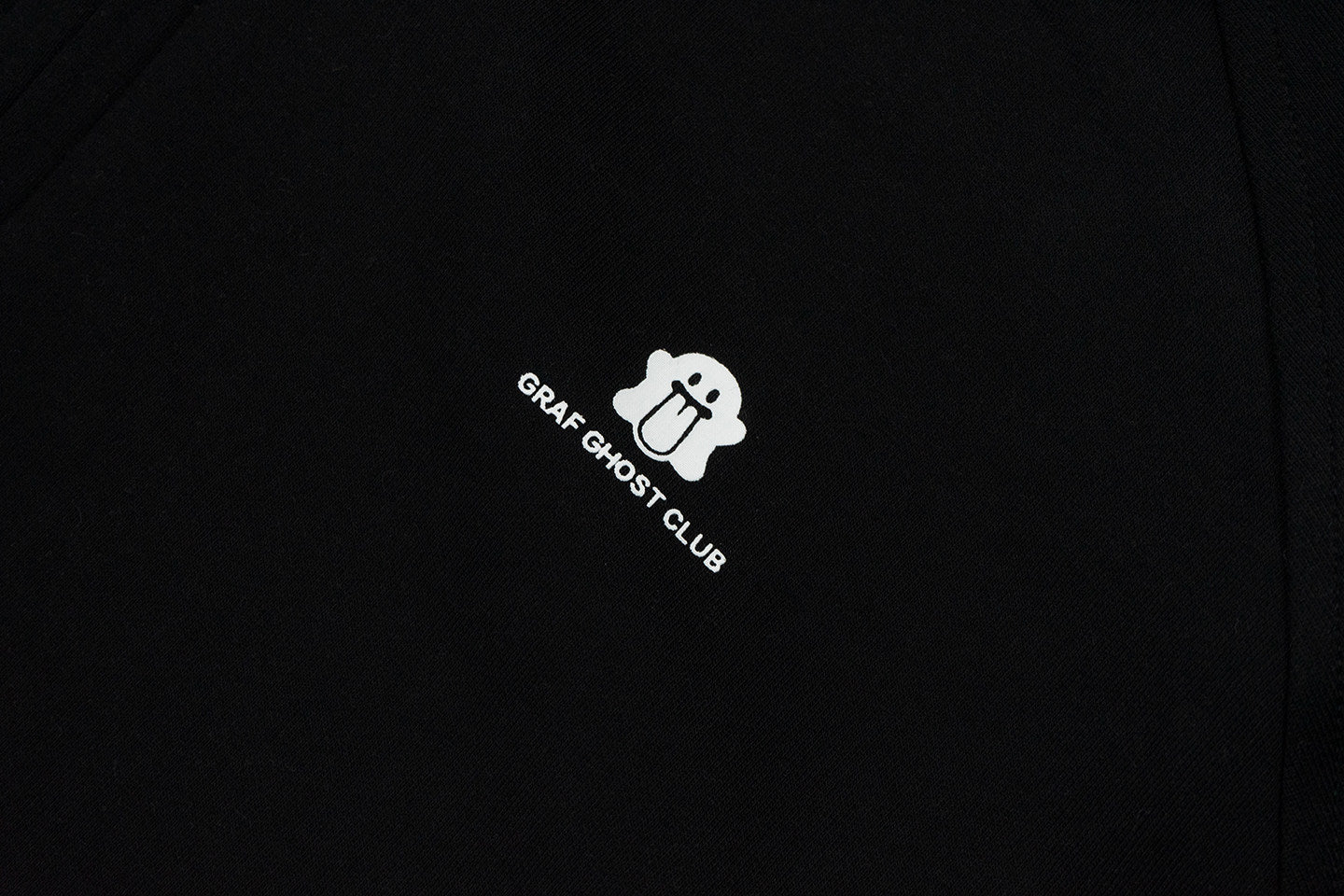 GRAF&WU Little Angel Cute Ghost Giraffe Satin Lining Zip-up Hoodie