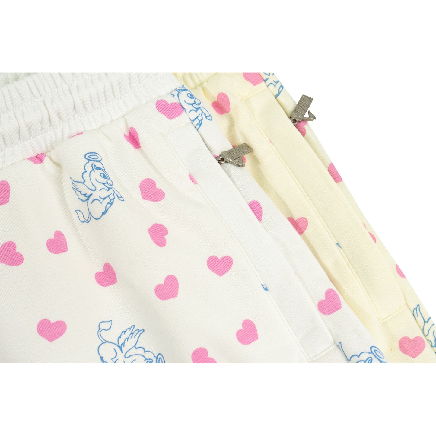 GRAF&WU Cartoon Angel Pony Heart-shaped Cute Cotton Athletic Shorts