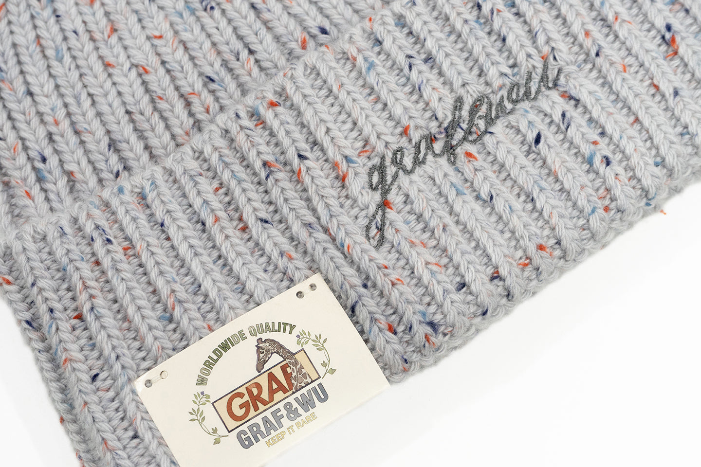 GRAF&WU Letter Fashion Warm Wool Knitted Beanie