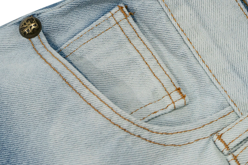 GRAFWU Light Blue Oversized Jeans