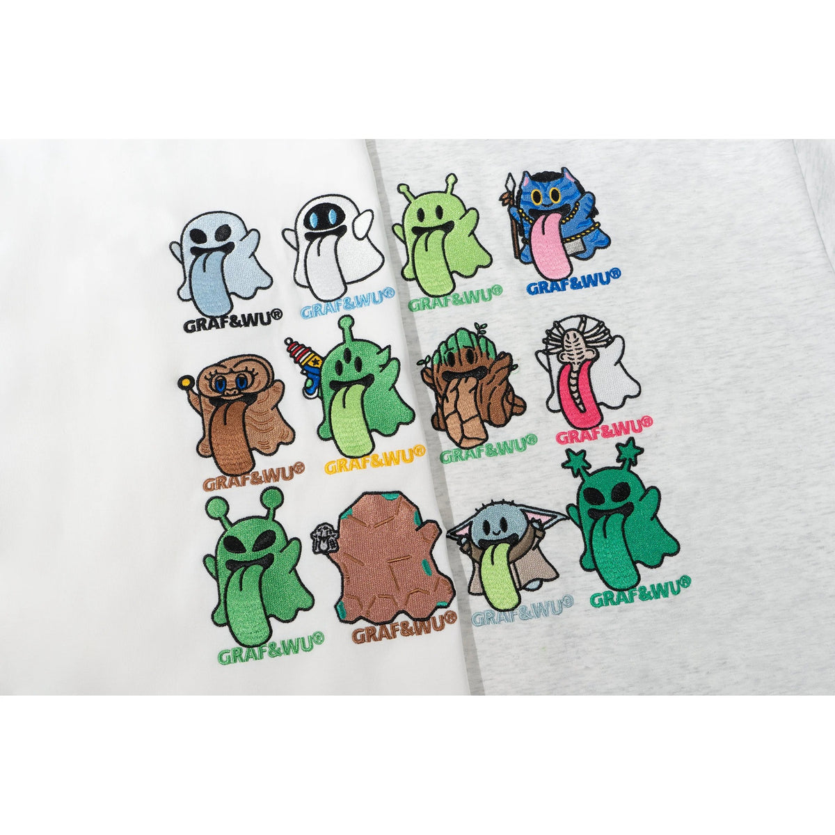 GRAF&WU 12 Alien Booghost Embroidered Long Sleeve