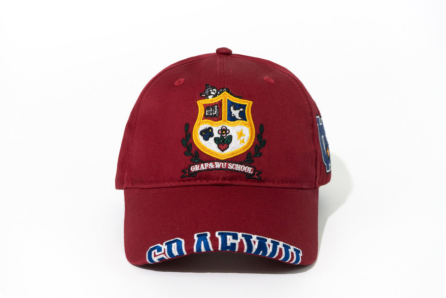 GRAF&WU College Baseball Cap Retro Varsity Style Streetwear Hat Unisex