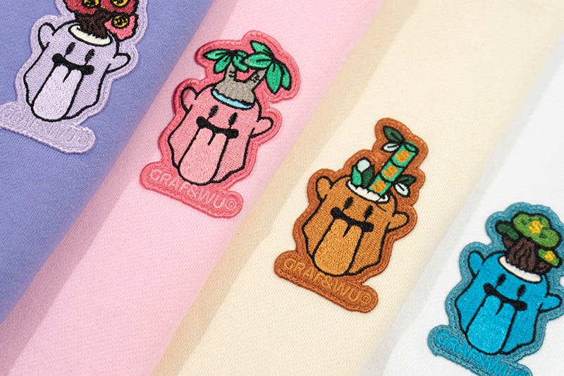 GRAF&WU X POPSUNDAY Money Tree Cute Ghost Lucky Fortune Fleece Hoodie