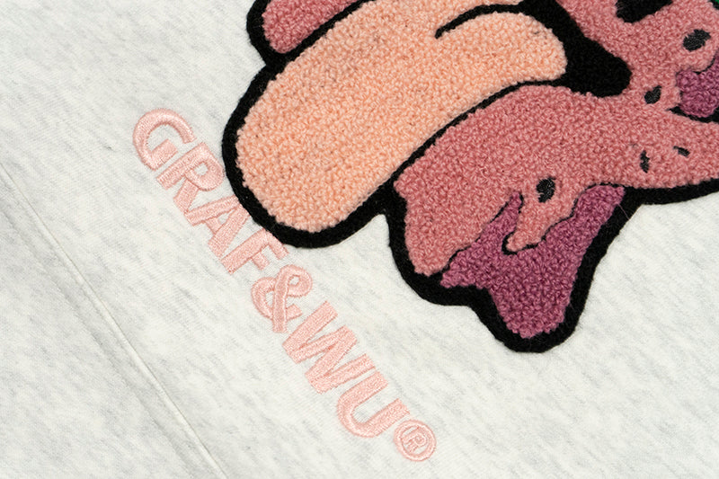 GRAF&WU Magic Mushroom Embroidery BooGhost2.0 Thin Hoodie