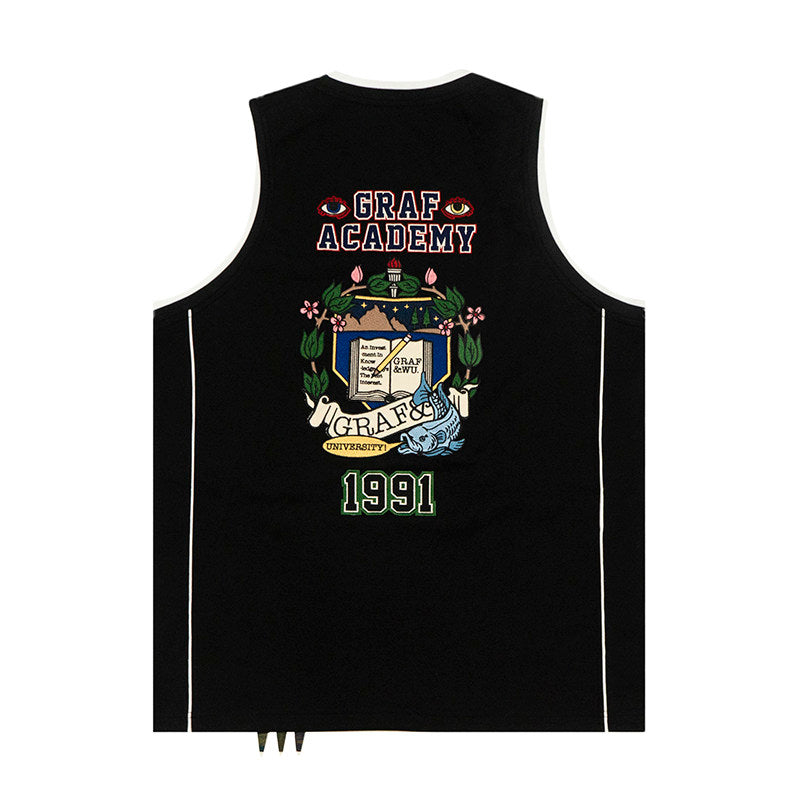 GRAF&WU Giraffe University Knowledge Power Badge Basketball Vest Jersey