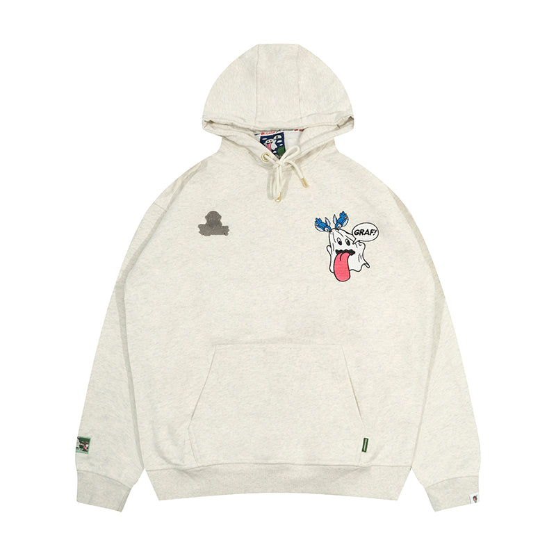 GRAF&WU Halloween Medusa Fairy 12 Cute Ghost Embroidery Hoodie