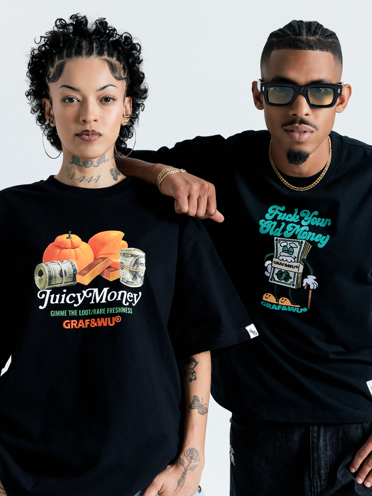 GRAFWU F*Ck your old money Letter T-Shirts