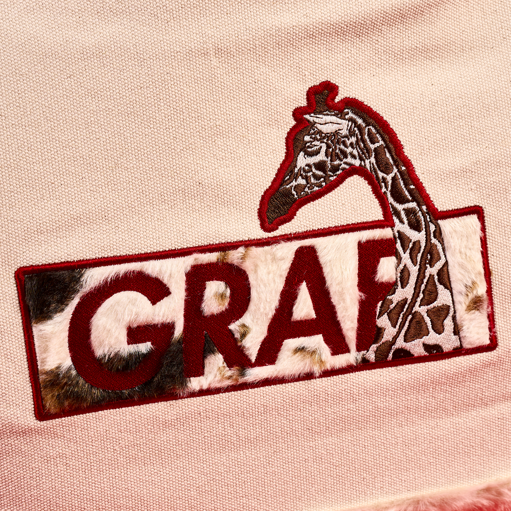 GRAF&WU Western Pony Hair Patchwork Oversized Canvas Tote Bag | Vintage Aesthetic