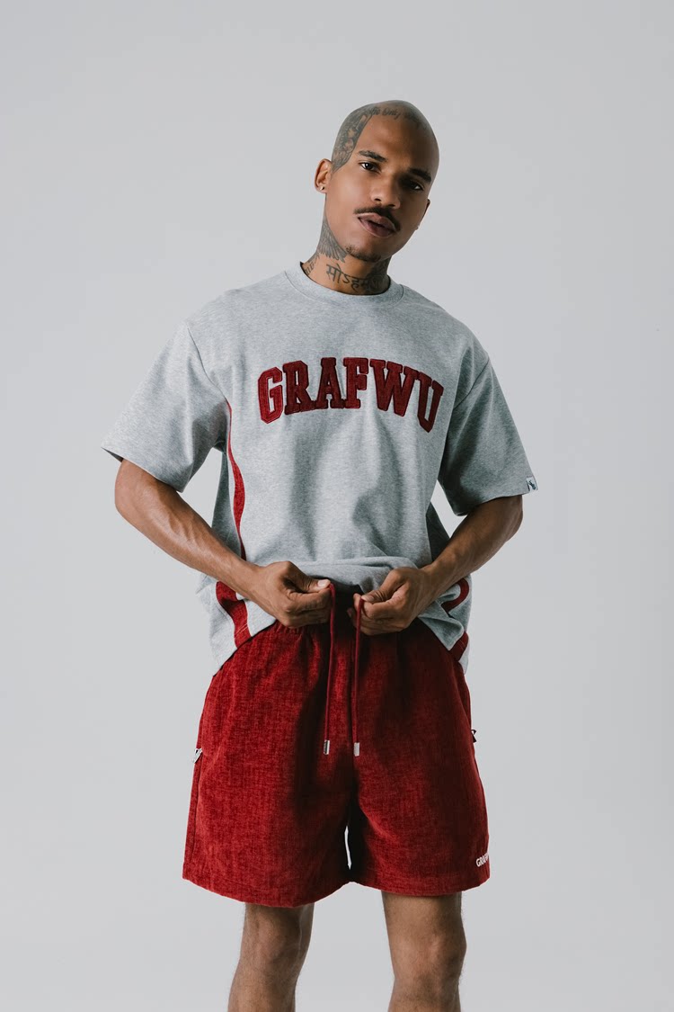 GRAF&WU Brand Letter Fashion Streetwear T-shirt