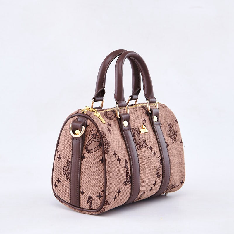 GRAF&WU Project Paisley Denim Crossbody Bag Angel Pattern Small Tote Bag