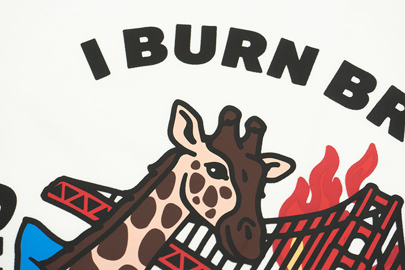 GRAFWU Cut Off The Back Road And Burn The Bridge Giraffe T-Shirts