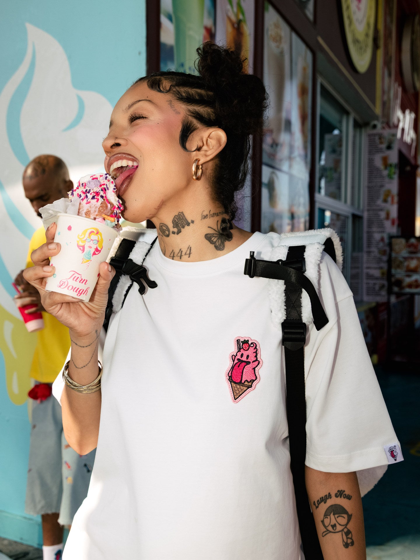GRAFWU Ice Cream Cute Ghost T-Shirts