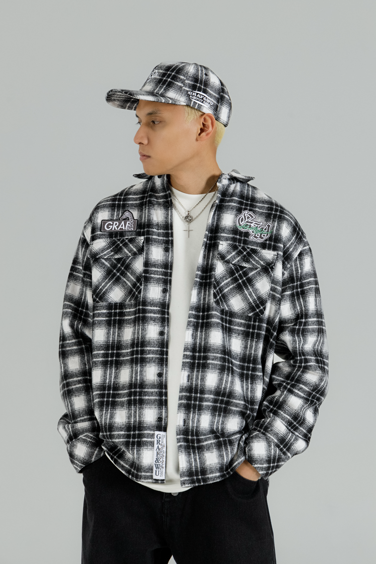 GRAF&WU Brand Keep It Real Embroidered Streetwear Fashion Shirt